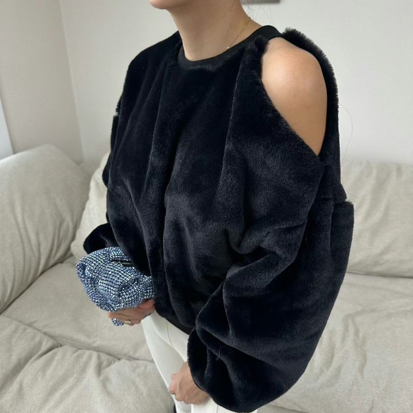 SOUIT東大門㊣代購女士新品熱賣職業人氣25秋冬推薦衛衣貂皮SOUIT by mabel-L衛衣