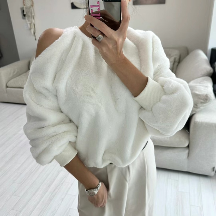 SOUIT東大門㊣代購女士新品熱賣職業人氣25秋冬推薦衛衣貂皮SOUIT by mabel-L衛衣圖色1