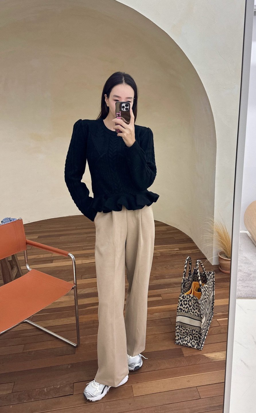 SOUIT東大門㊣直郵女裝新款真品熱賣休閑時尚25秋冬針織衫荷葉邊SOUIT by mabel-L針織衫