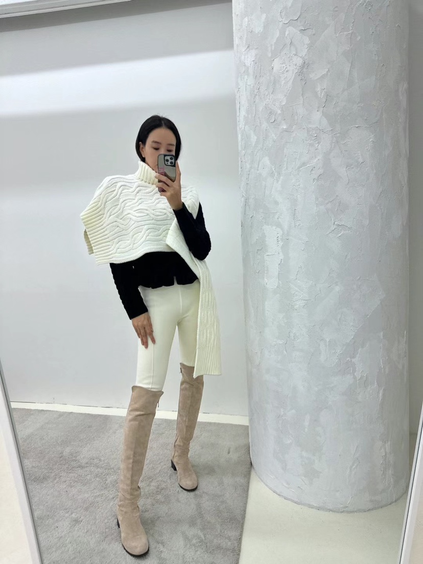 SOUIT東大門㊣直郵女裝新款真品熱賣休閑時尚25秋冬針織衫荷葉邊SOUIT by mabel-L針織衫