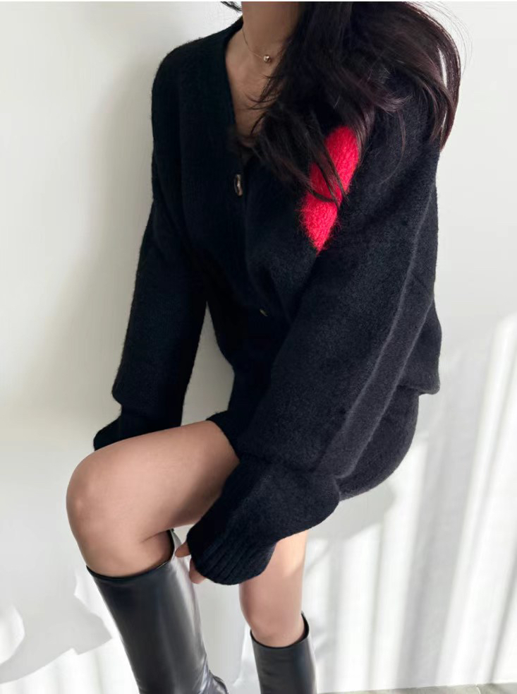 SOUIT韓國直郵㊣女士新品25秋冬熱賣休閑推薦人氣針織衫開衫SOUIT by mabel-L針織衫