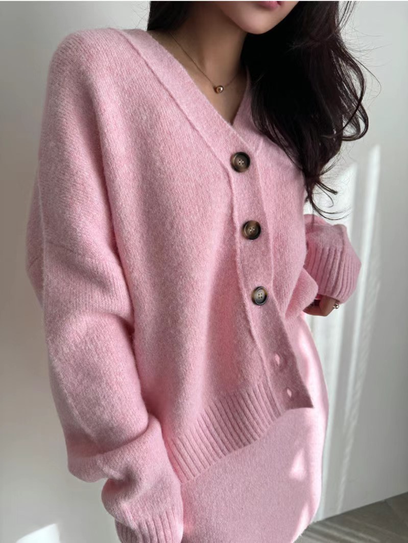 SOUIT韓國直郵㊣女士新品25秋冬熱賣休閑推薦人氣針織衫開衫SOUIT by mabel-L針織衫