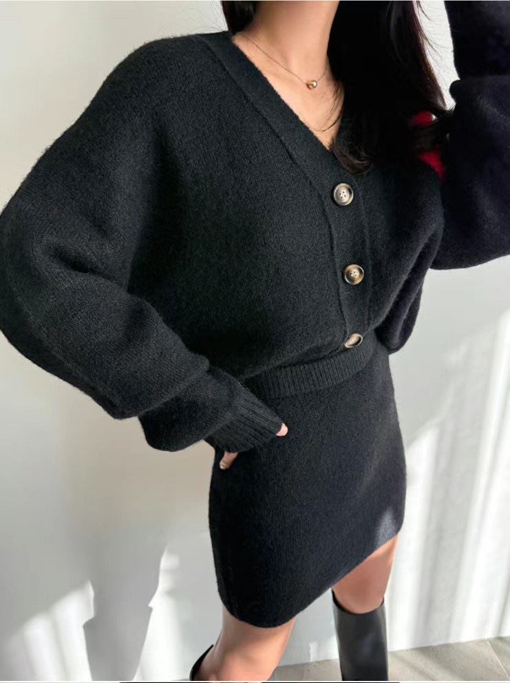 SOUIT韓國直郵㊣女士新品25秋冬熱賣休閑推薦人氣針織衫開衫SOUIT by mabel-L針織衫