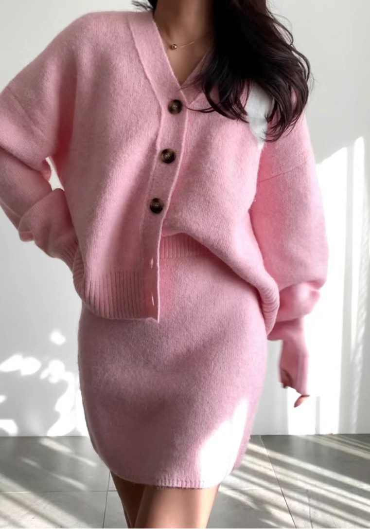 SOUIT韓國直郵㊣女士新品25秋冬熱賣休閑推薦人氣針織衫開衫SOUIT by mabel-L針織衫圖色1