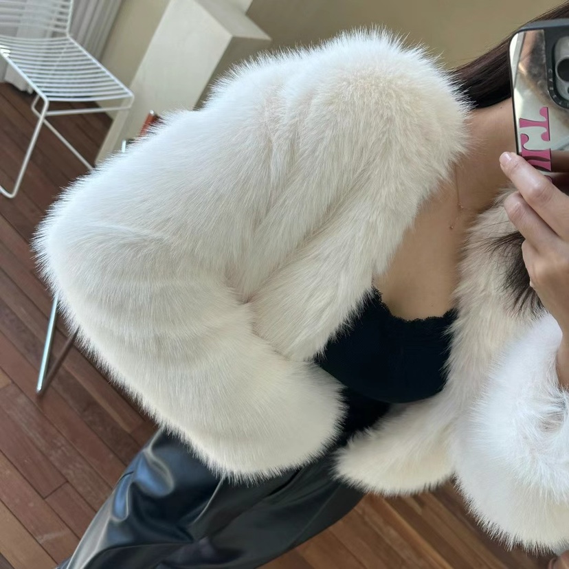 SOUIT東大門㊣代購女士新款25秋冬休閑時尚推薦短款大衣皮草SOUIT by mabel-L短款大衣