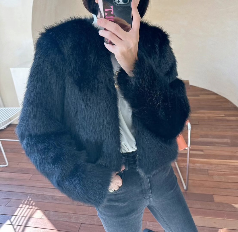 SOUIT東大門㊣代購女士新款25秋冬休閑時尚推薦短款大衣皮草SOUIT by mabel-L短款大衣