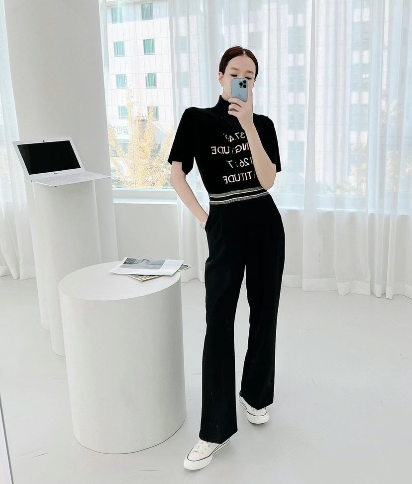 SOUIT東大門㊣實拍女裝新品25秋冬職業推薦真品時尚休閑休閑褲SOUIT by mabel-L休閑褲