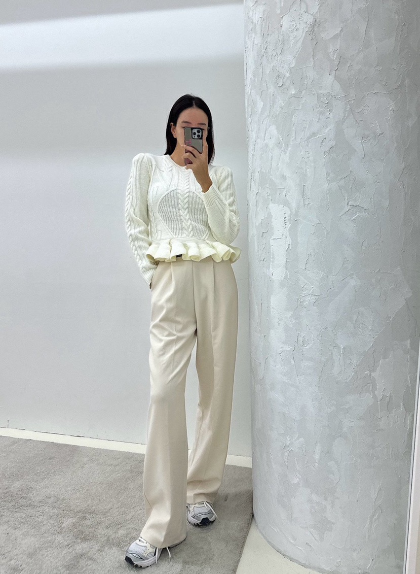 SOUIT東大門㊣實拍女裝新品25秋冬職業推薦真品時尚休閑休閑褲SOUIT by mabel-L休閑褲