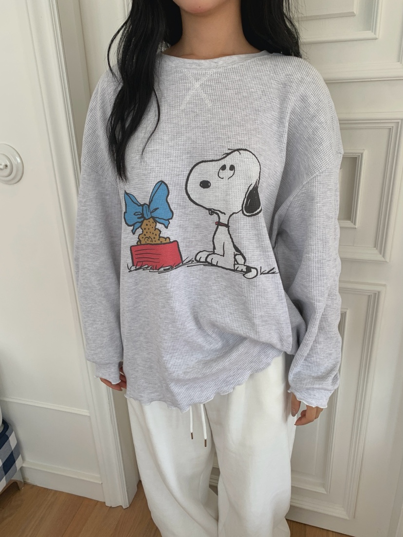 TOLL東大門㊣直郵女士新品人氣職業休閑時尚25秋冬長袖T恤史努比TOLL長袖T恤