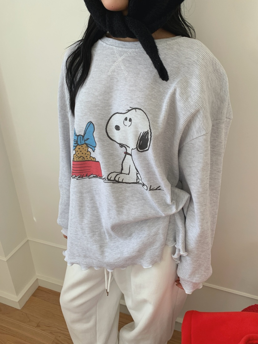 TOLL東大門㊣直郵女士新品人氣職業休閑時尚25秋冬長袖T恤史努比TOLL長袖T恤