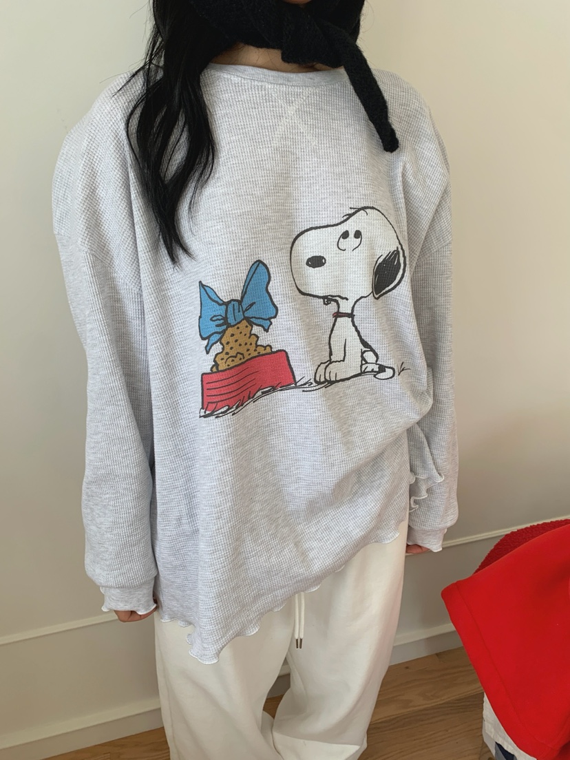 TOLL東大門㊣直郵女士新品人氣職業休閑時尚25秋冬長袖T恤史努比TOLL長袖T恤