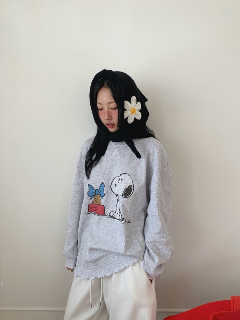 TOLL東大門㊣直郵女士新品人氣職業休閑時尚25秋冬長袖T恤史努比TOLL長袖T恤