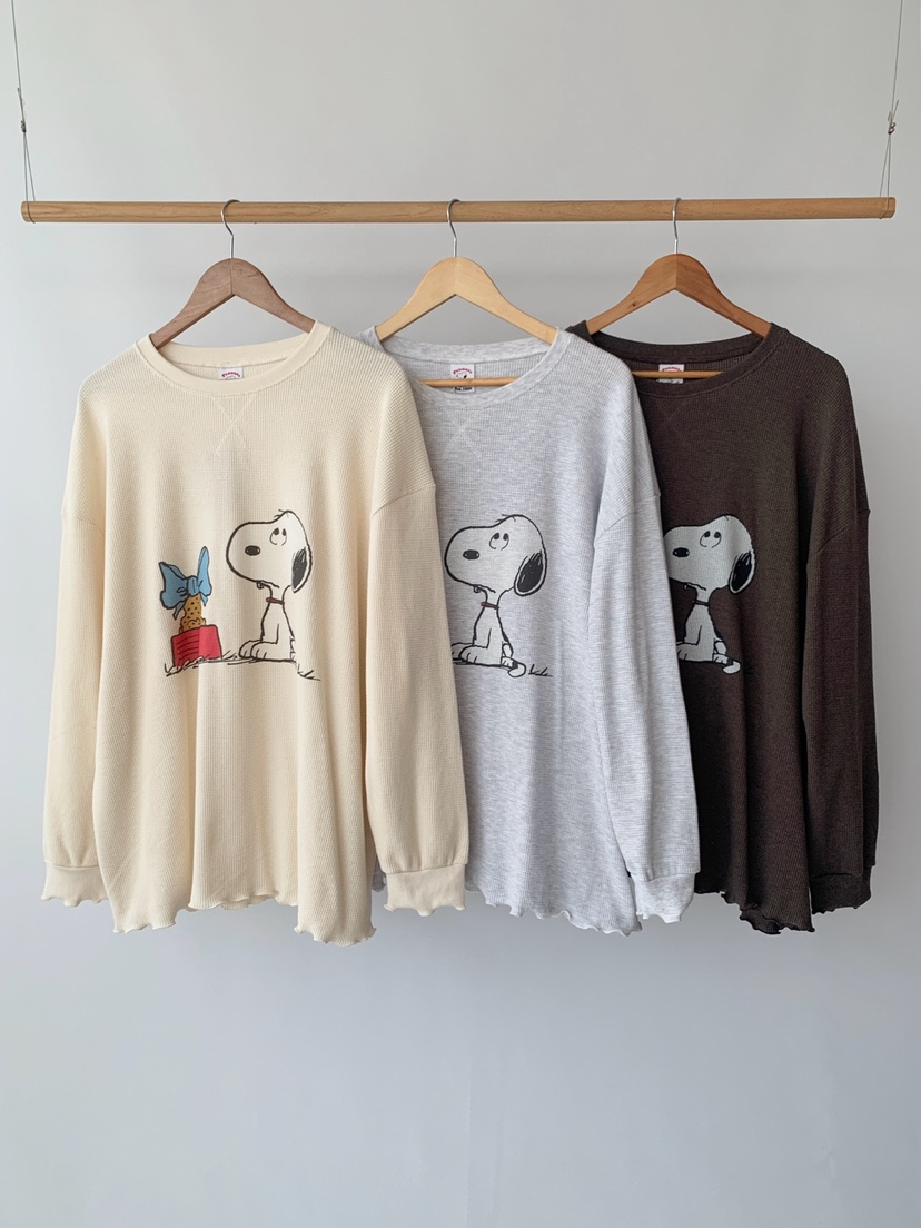 TOLL東大門㊣直郵女士新品人氣職業休閑時尚25秋冬長袖T恤史努比TOLL長袖T恤