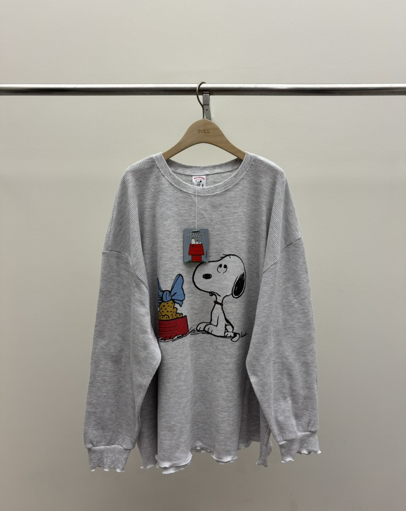 TOLL東大門㊣直郵女士新品人氣職業休閑時尚25秋冬長袖T恤史努比TOLL長袖T恤圖色1