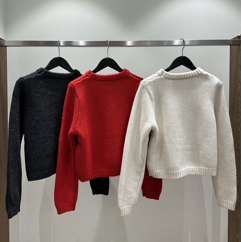 FIFO韓國直郵㊣女裝新款熱賣人氣職業25秋冬時尚真品毛衣刺繡FIFO毛衣