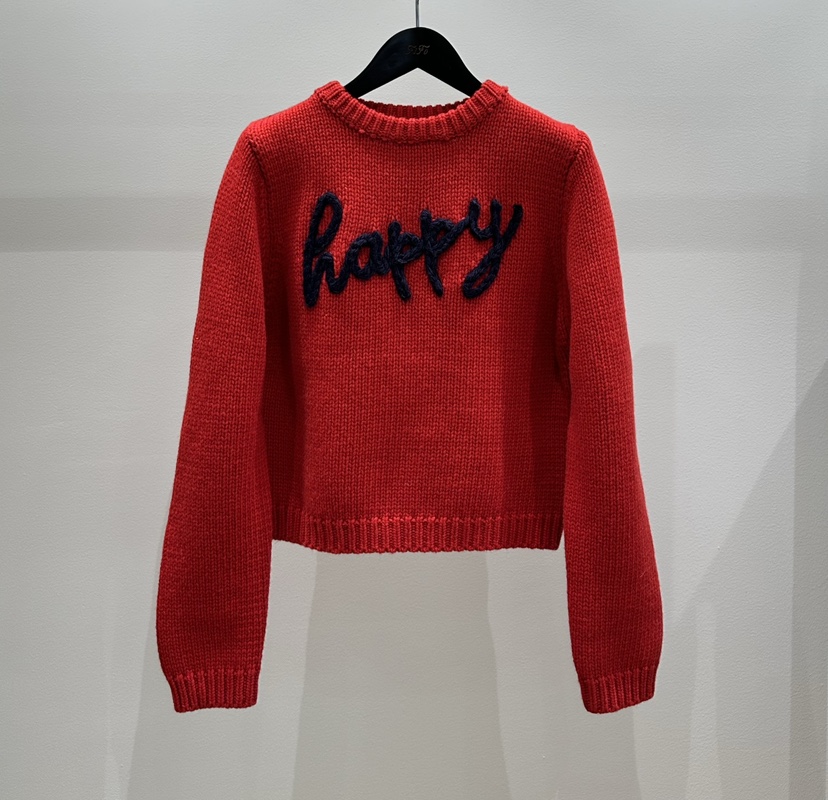 FIFO韓國直郵㊣女裝新款熱賣人氣職業25秋冬時尚真品毛衣刺繡FIFO毛衣圖色1