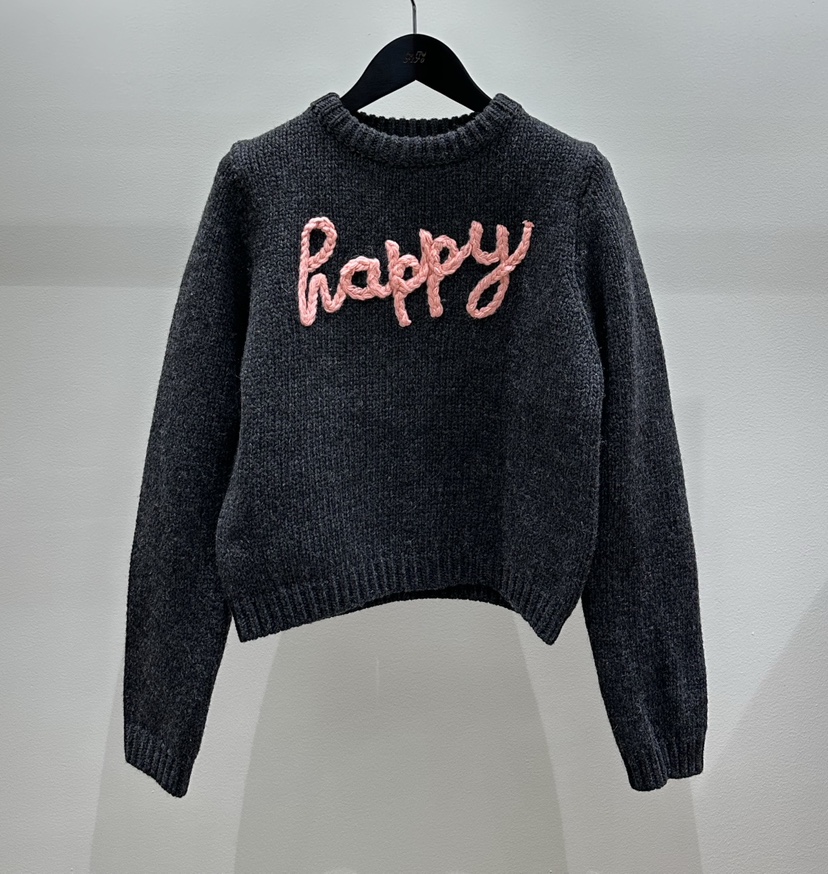 FIFO韓國直郵㊣女裝新款熱賣人氣職業25秋冬時尚真品毛衣刺繡FIFO毛衣圖色2