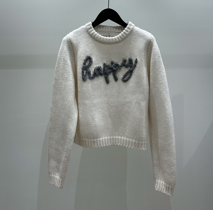 FIFO韓國直郵㊣女裝新款熱賣人氣職業25秋冬時尚真品毛衣刺繡FIFO毛衣圖色3