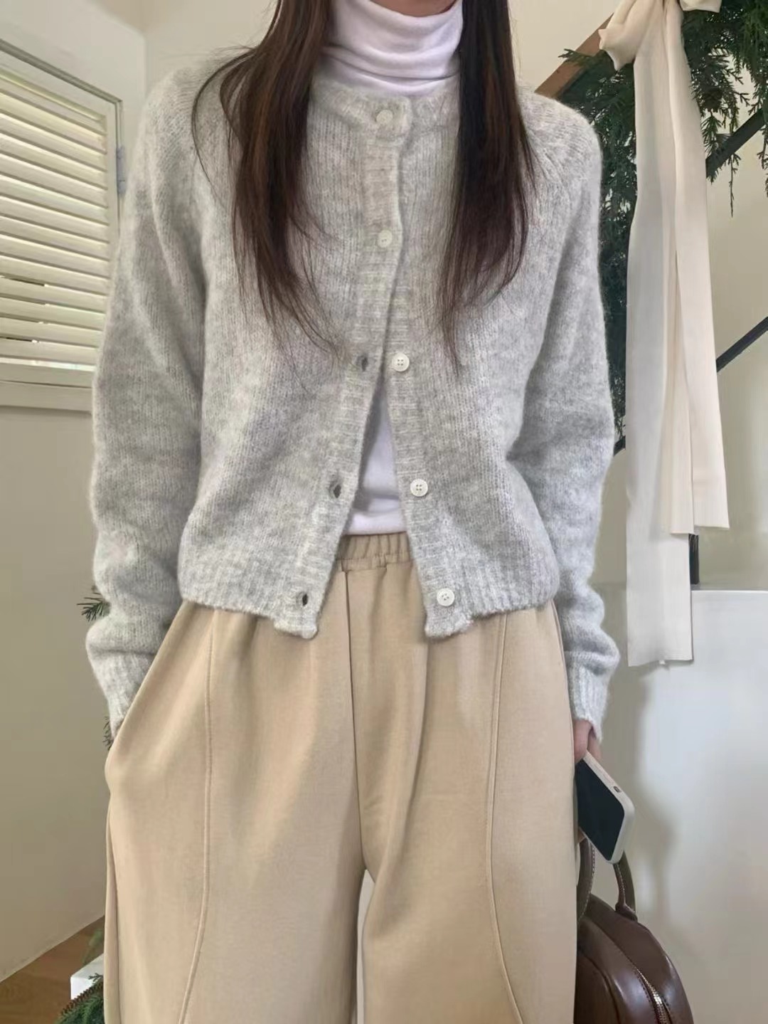 PROPER 프로퍼東大門㊣直郵女裝新品25秋冬休閑職業針織衫PROPER 프로퍼針織衫圖色2