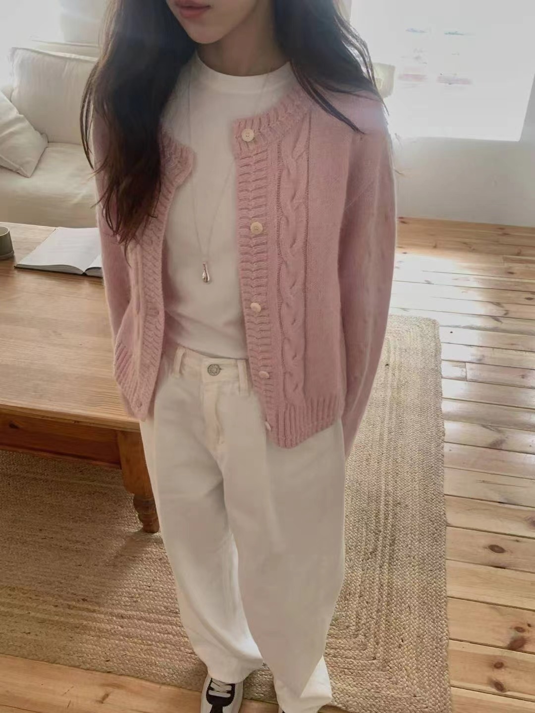 MIELLE-미엘르-OT東大門㊣代購女裝新品休閑25秋冬針織衫開衫MIELLE-미엘르-OT針織衫