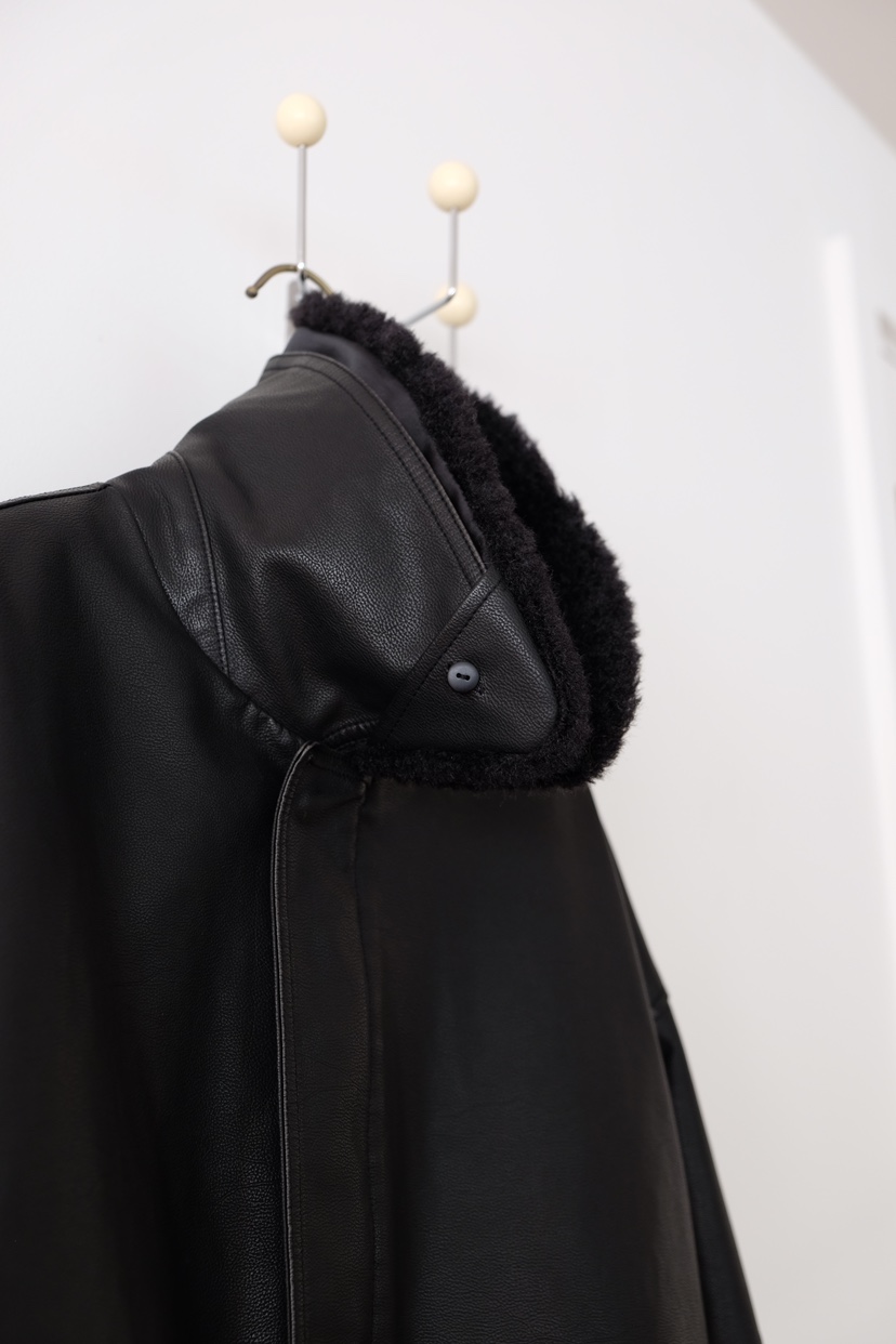 SORBET東大門㊣直郵女士新款25秋冬熱賣休閑推薦職業時尚皮衣SORBET/flat white皮衣