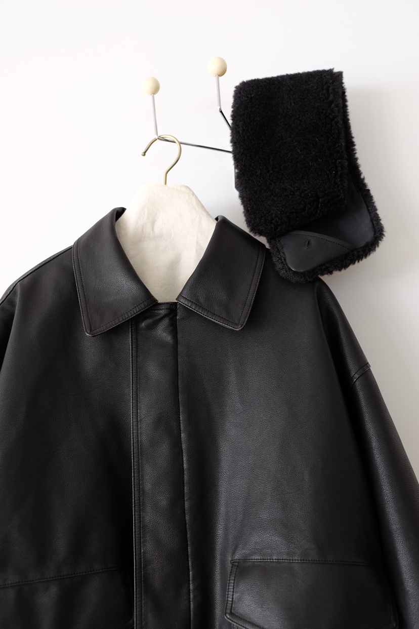 SORBET東大門㊣直郵女士新款25秋冬熱賣休閑推薦職業時尚皮衣SORBET/flat white皮衣