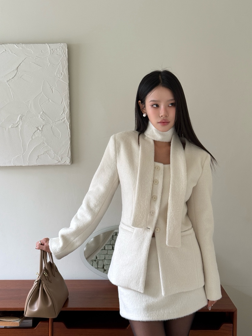 FOUREIGHT東大門㊣實拍女士新品時尚推薦25秋冬熱賣夾克含脖帶FOUR EIGHT夾克