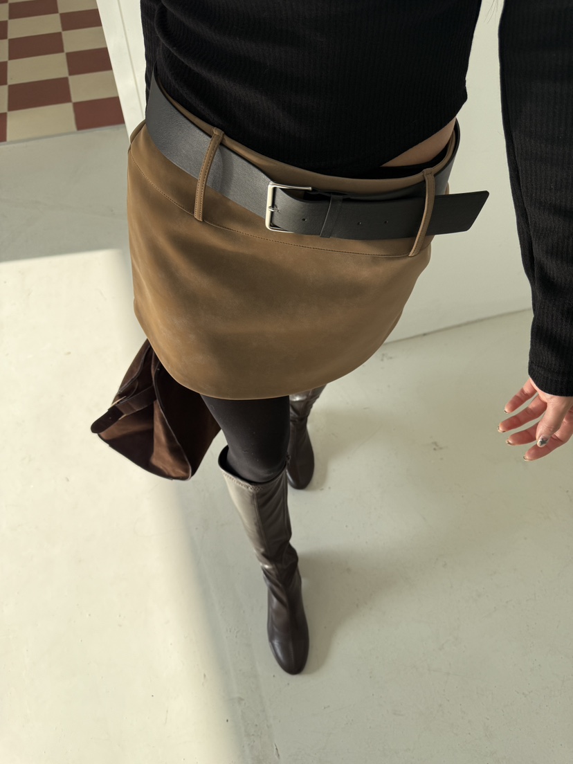 FOUREIGHT韓國直郵㊣女士新款熱賣職業推薦休閑短裙不含腰帶FOUR EIGHT短裙