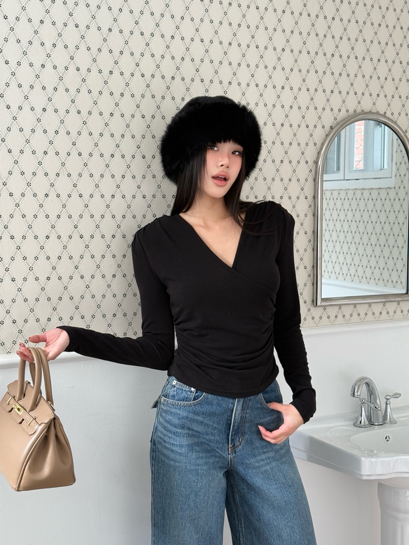 FOUREIGHT韓國直郵㊣女士新款休閑人氣熱賣時尚推薦長袖T恤FOUR EIGHT長袖T恤