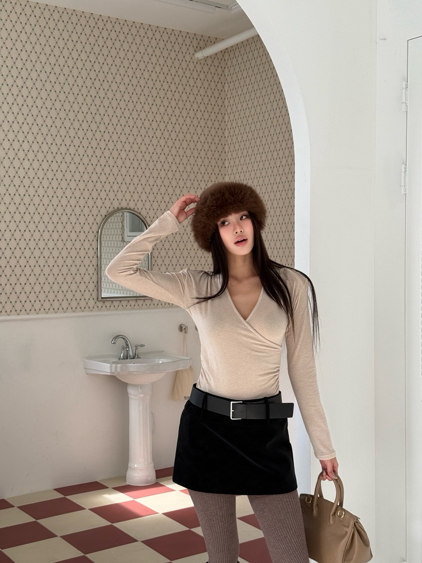 FOUREIGHT韓國直郵㊣女士新款休閑人氣熱賣時尚推薦長袖T恤FOUR EIGHT長袖T恤