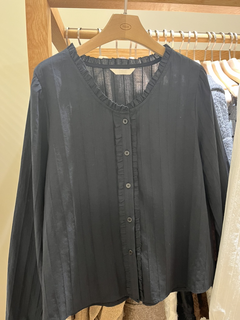 TIZZI東大門㊣代購女士新款熱賣人氣職業25秋冬推薦襯衫蕾絲衫TIZZI襯衫/蕾絲衫圖色2