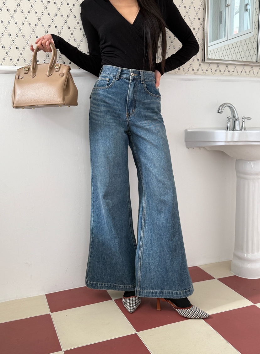 FOUREIGHT東大門㊣直郵女裝新款時尚人氣25秋冬熱賣牛仔褲口袋FOUR EIGHT牛仔褲