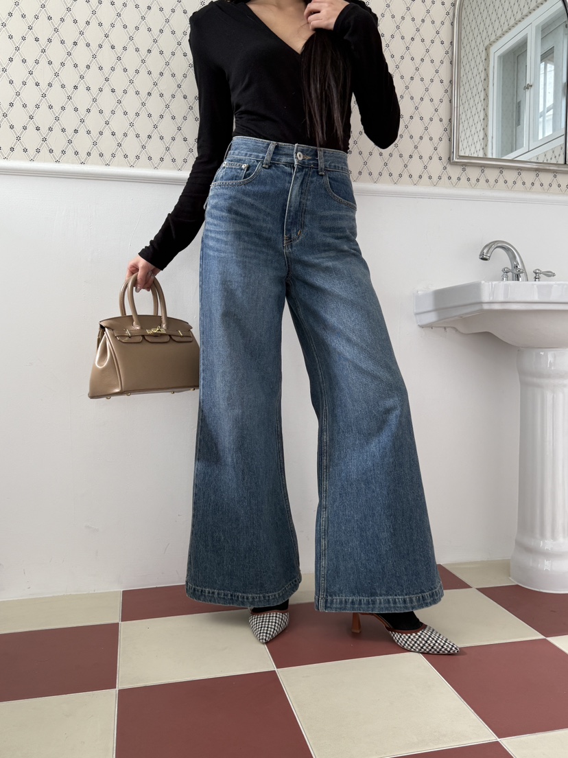 FOUREIGHT東大門㊣直郵女裝新款時尚人氣25秋冬熱賣牛仔褲口袋FOUR EIGHT牛仔褲