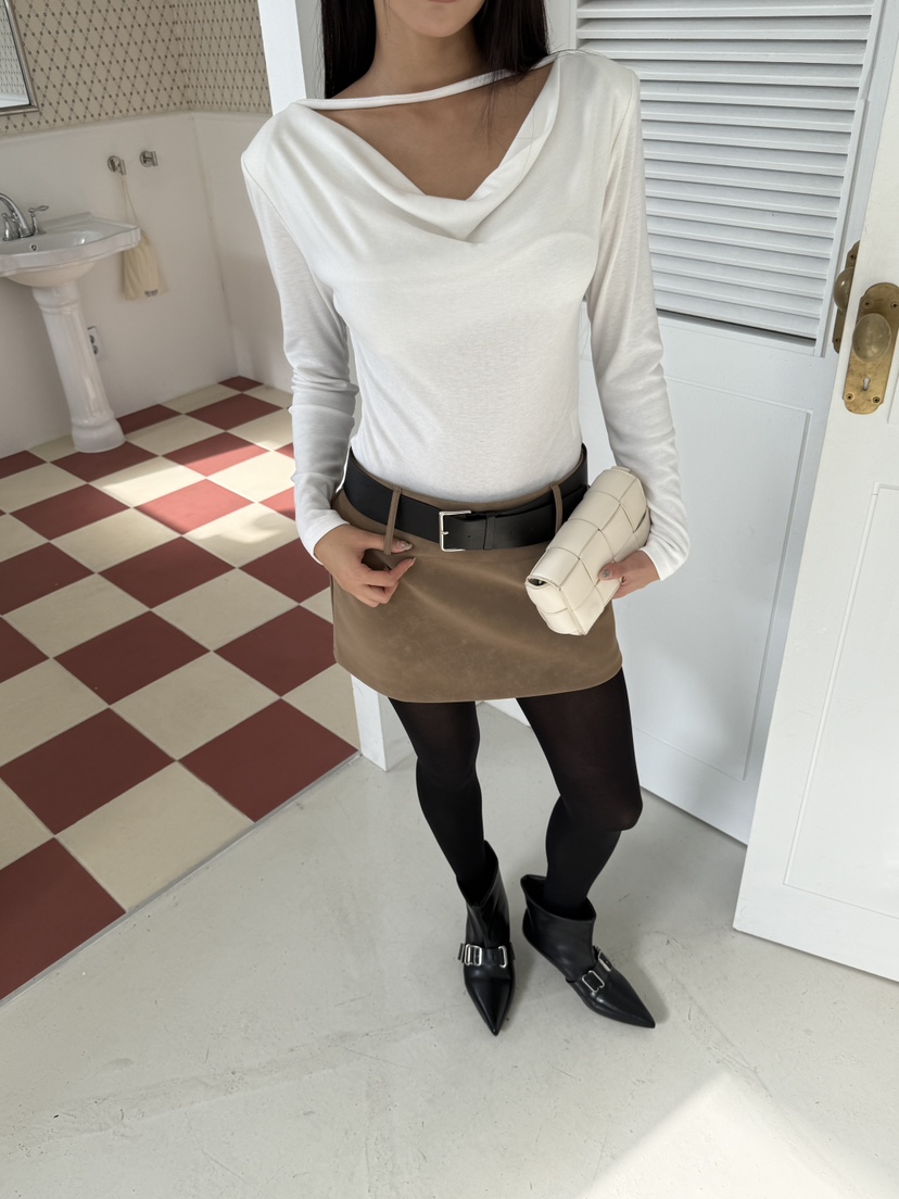 FOUREIGHT韓國直郵㊣女裝新款職業25秋冬休閑人氣推薦長袖T恤FOUR EIGHT長袖T恤