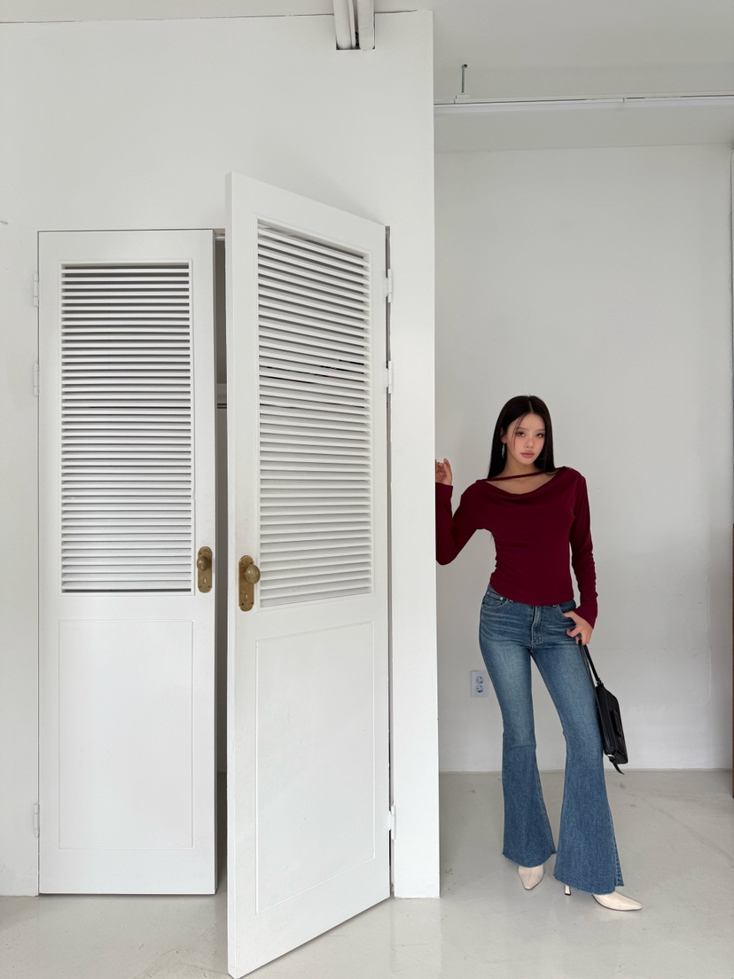 FOUREIGHT韓國直郵㊣女裝新款職業25秋冬休閑人氣推薦長袖T恤FOUR EIGHT長袖T恤