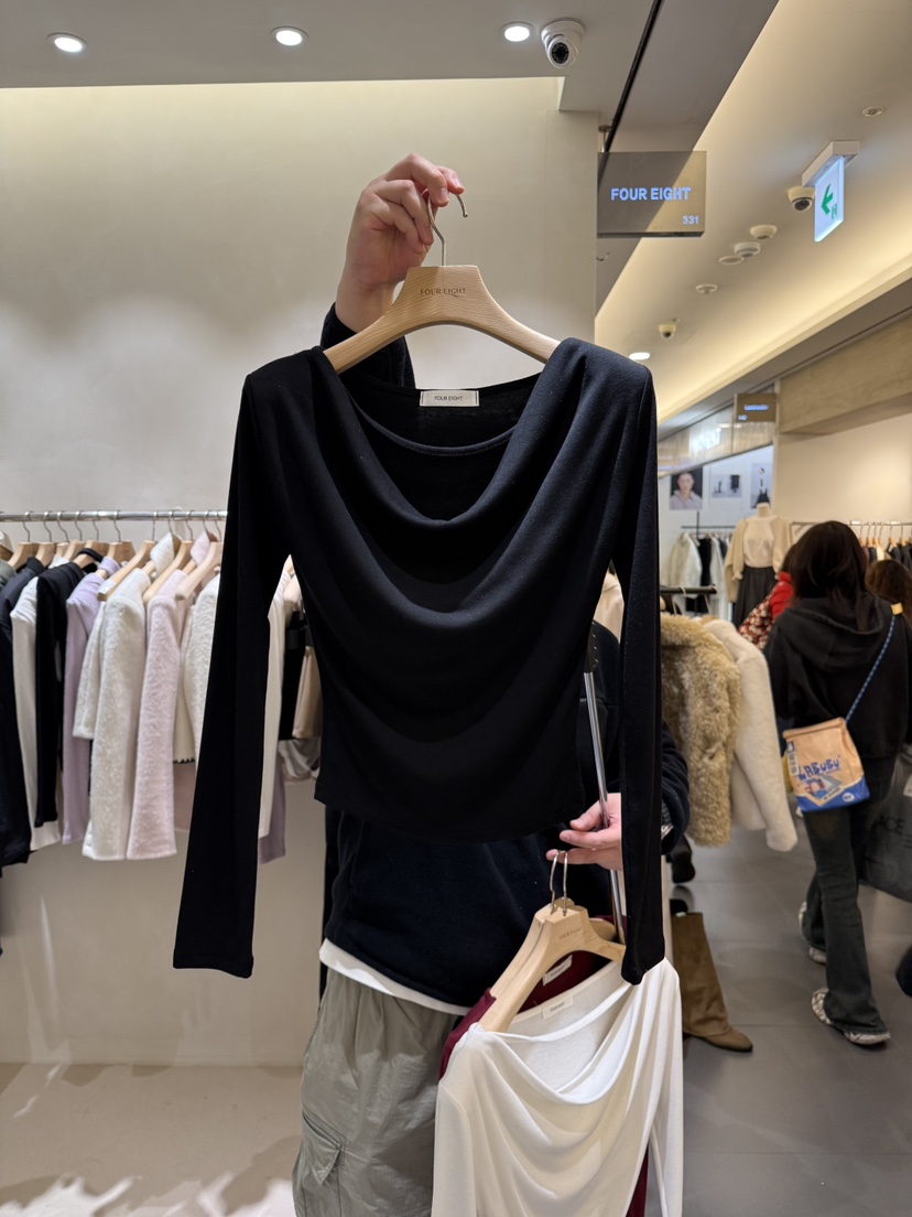 FOUREIGHT韓國直郵㊣女裝新款職業25秋冬休閑人氣推薦長袖T恤FOUR EIGHT長袖T恤圖色3
