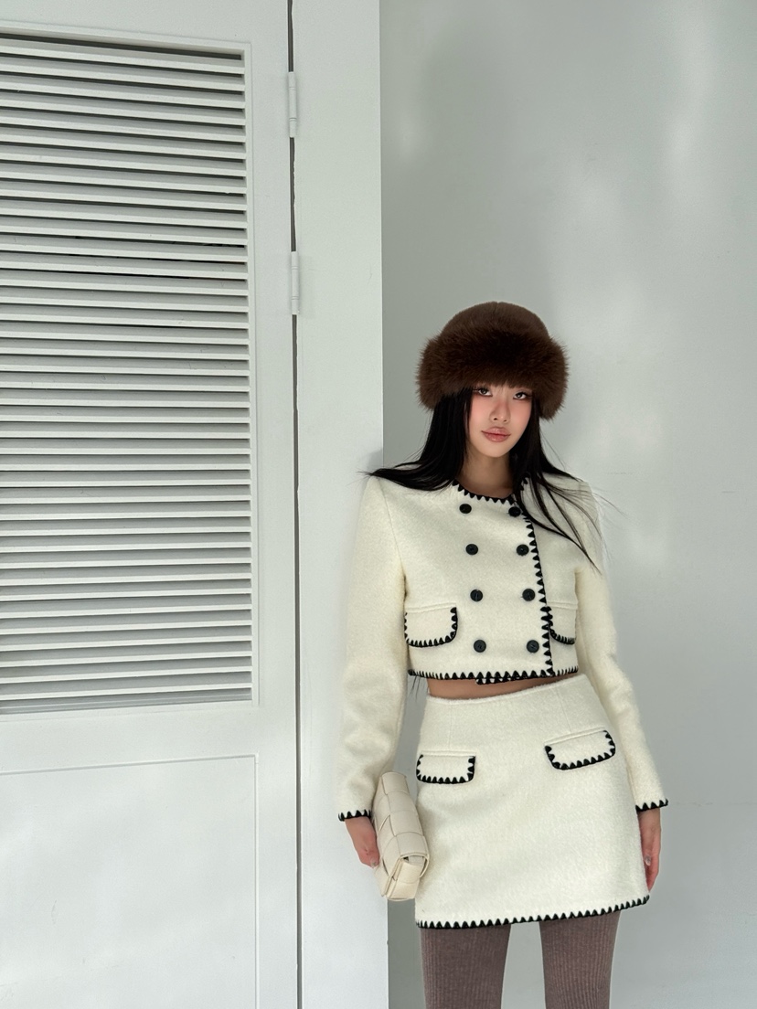 FOUREIGHT東大門㊣直郵女裝新品熱賣25秋冬人氣職業休閑短裙FOUR EIGHT短裙