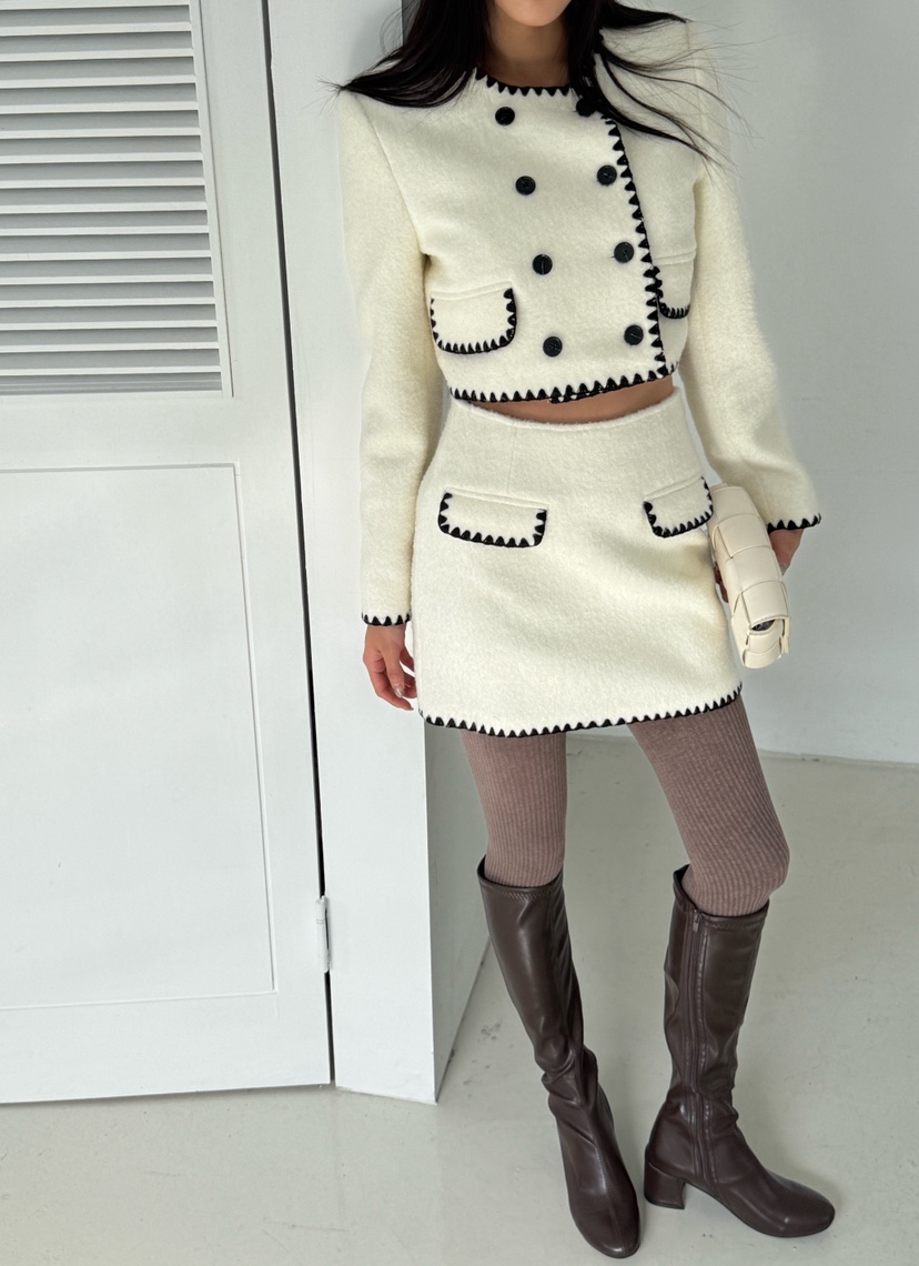 FOUREIGHT東大門㊣直郵女裝新品熱賣25秋冬人氣職業休閑短裙FOUR EIGHT短裙