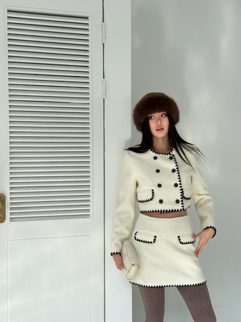 FOUREIGHT東大門㊣直郵女裝新品熱賣25秋冬人氣職業休閑短裙FOUR EIGHT短裙