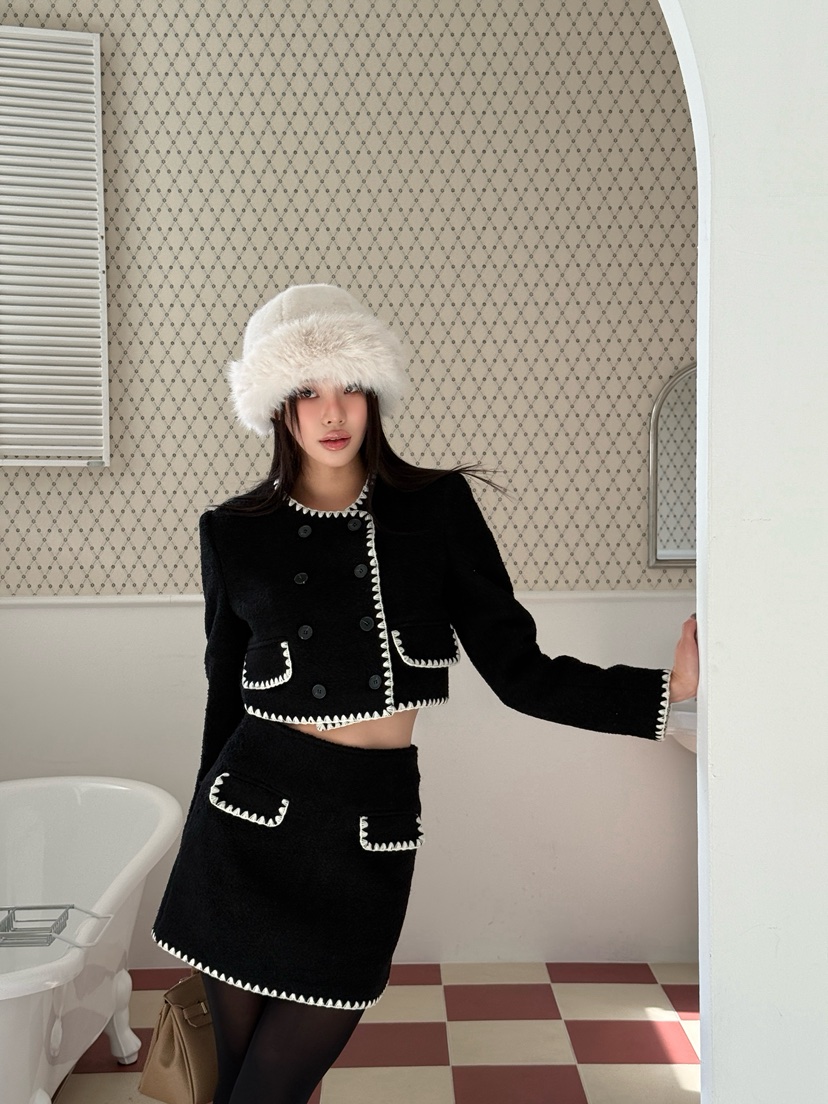 FOUREIGHT東大門㊣直郵女裝新品熱賣25秋冬人氣職業休閑短裙FOUR EIGHT短裙