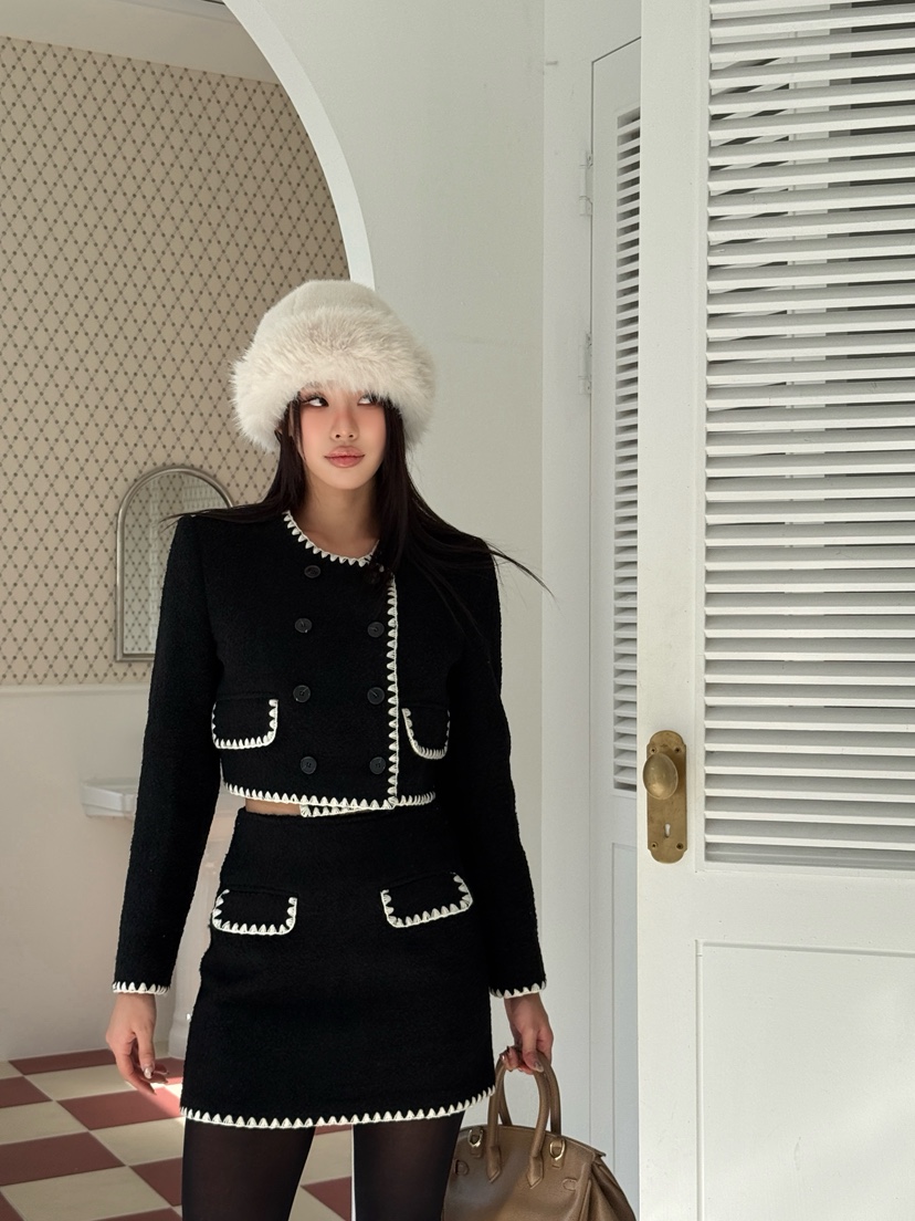 FOUREIGHT東大門㊣直郵女裝新品熱賣25秋冬人氣職業休閑短裙FOUR EIGHT短裙