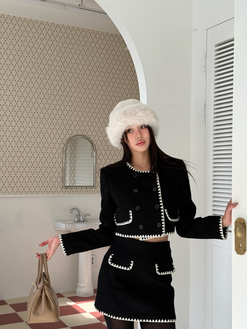 FOUREIGHT東大門㊣直郵女裝新品熱賣25秋冬人氣職業休閑短裙FOUR EIGHT短裙