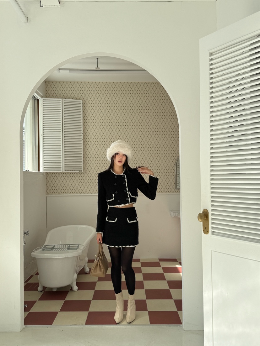 FOUREIGHT東大門㊣直郵女裝新品熱賣25秋冬人氣職業休閑短裙FOUR EIGHT短裙