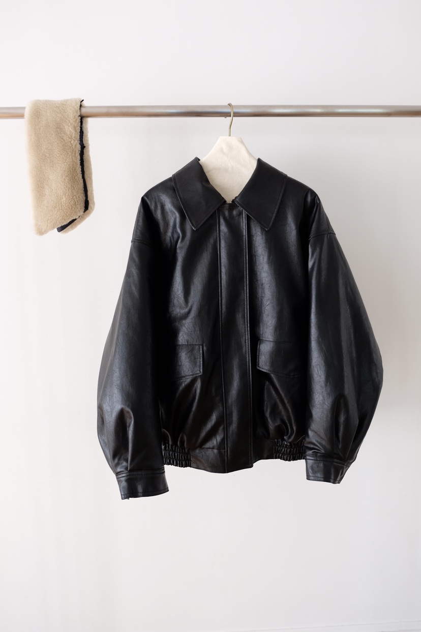 SORBET東大門㊣直郵女士新品時尚25秋冬職業熱賣皮衣可拆卸SORBET/flat white皮衣