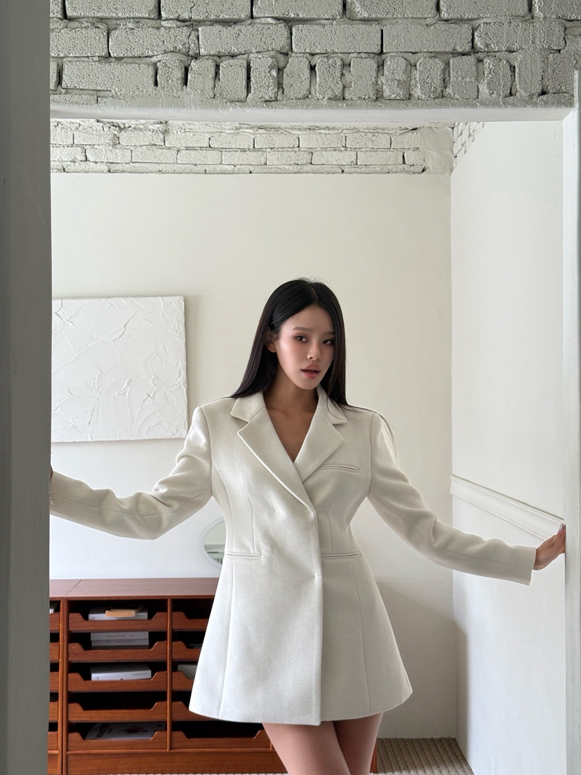 FOUREIGHT東大門㊣代購女士新款時尚推薦人氣職業連衣裙人字紋FOUR EIGHT連衣裙