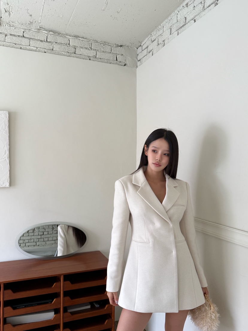 FOUREIGHT東大門㊣代購女士新款時尚推薦人氣職業連衣裙人字紋FOUR EIGHT連衣裙