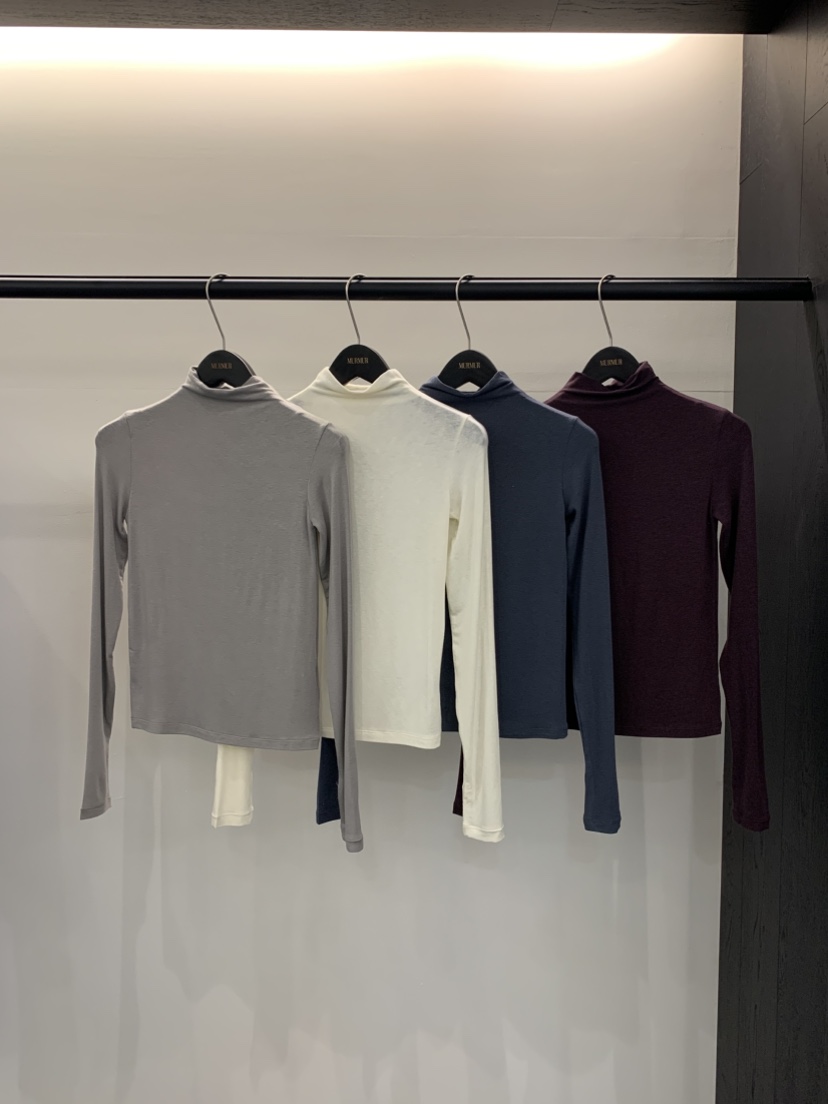 MURMUR韓國直郵㊣女裝新品職業推薦人氣25秋冬休閑時尚長袖T恤MURMUR長袖T恤