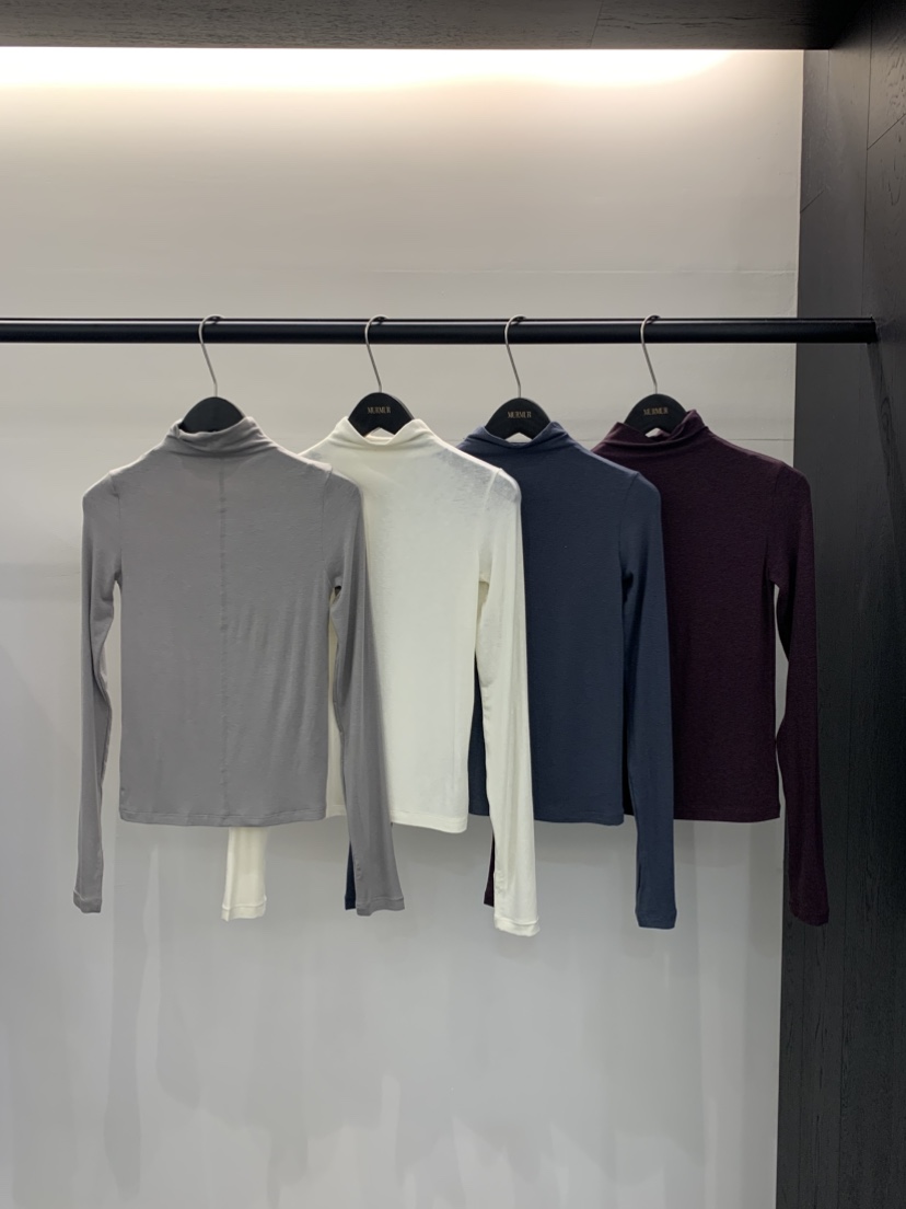 MURMUR韓國直郵㊣女裝新品職業推薦人氣25秋冬休閑時尚長袖T恤MURMUR長袖T恤