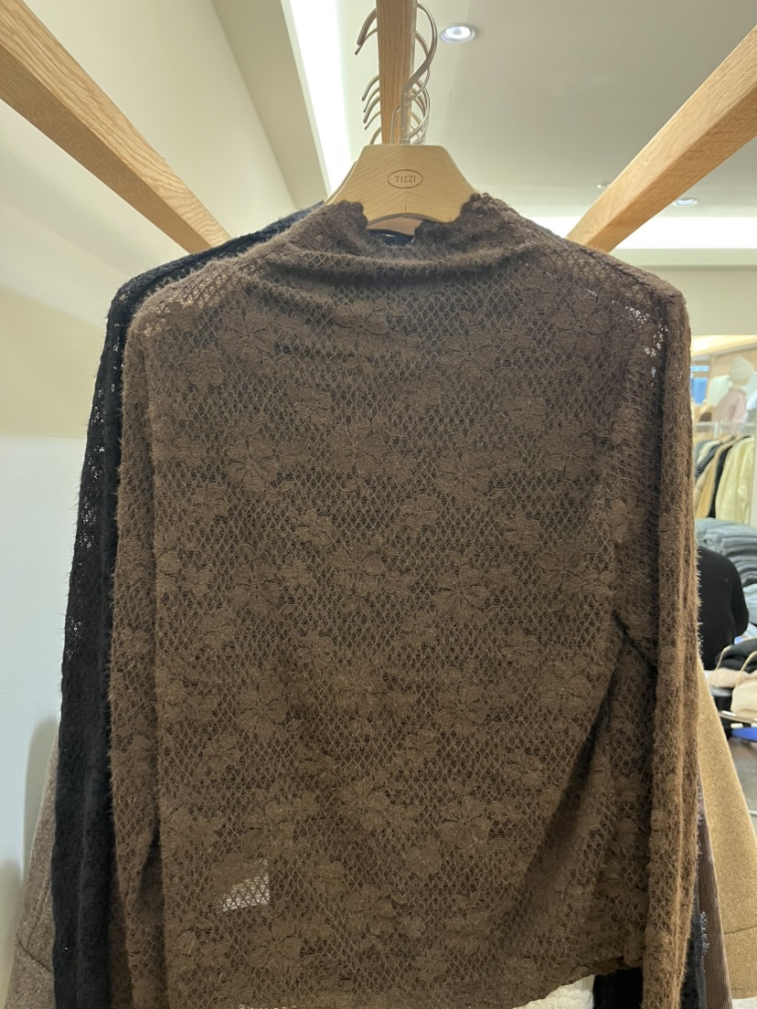 TIZZI東大門㊣代購女裝新款人氣休閑職業推薦時尚熱賣長袖T恤TIZZI長袖T恤圖色2