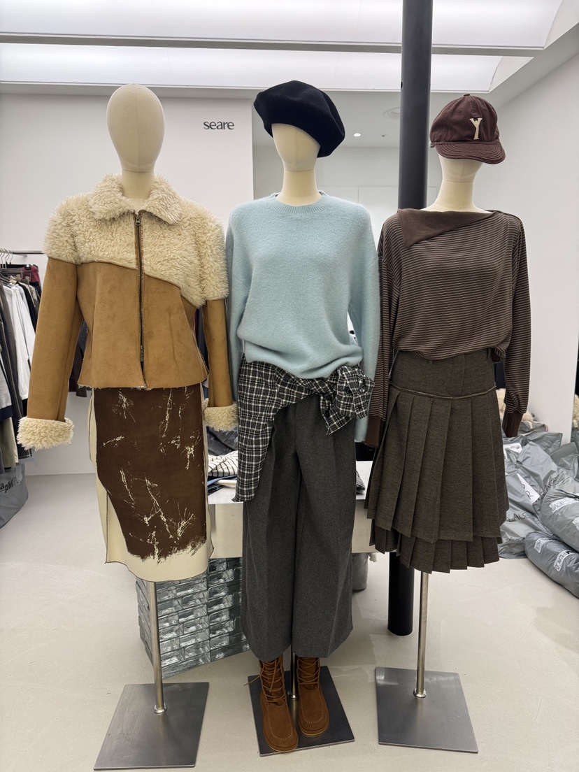 SEARE韓國直郵㊣女裝新品時尚熱賣人氣休閑25秋冬推薦針織衫SEARE針織衫